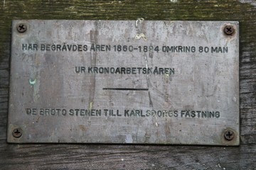 Inschrift, Bockakyrkogården. Foto: Bernd Beckmann