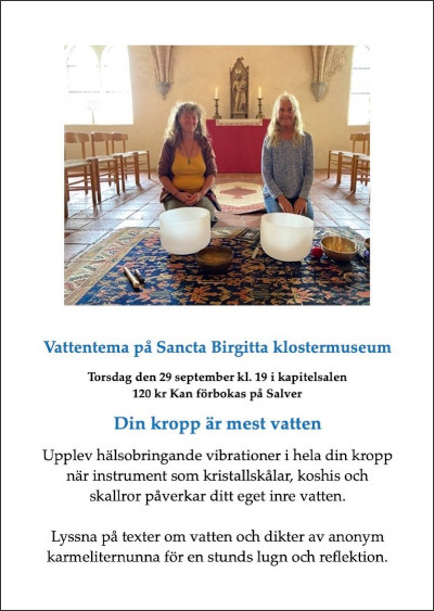 Sancta Birgitta Klostermuseum: Meditativa texter och klanger