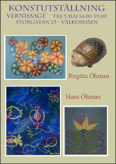 Birgitta Öhman och Hans Öhman: Måleri, Serigrafi, Keramik (5/5-30/7)