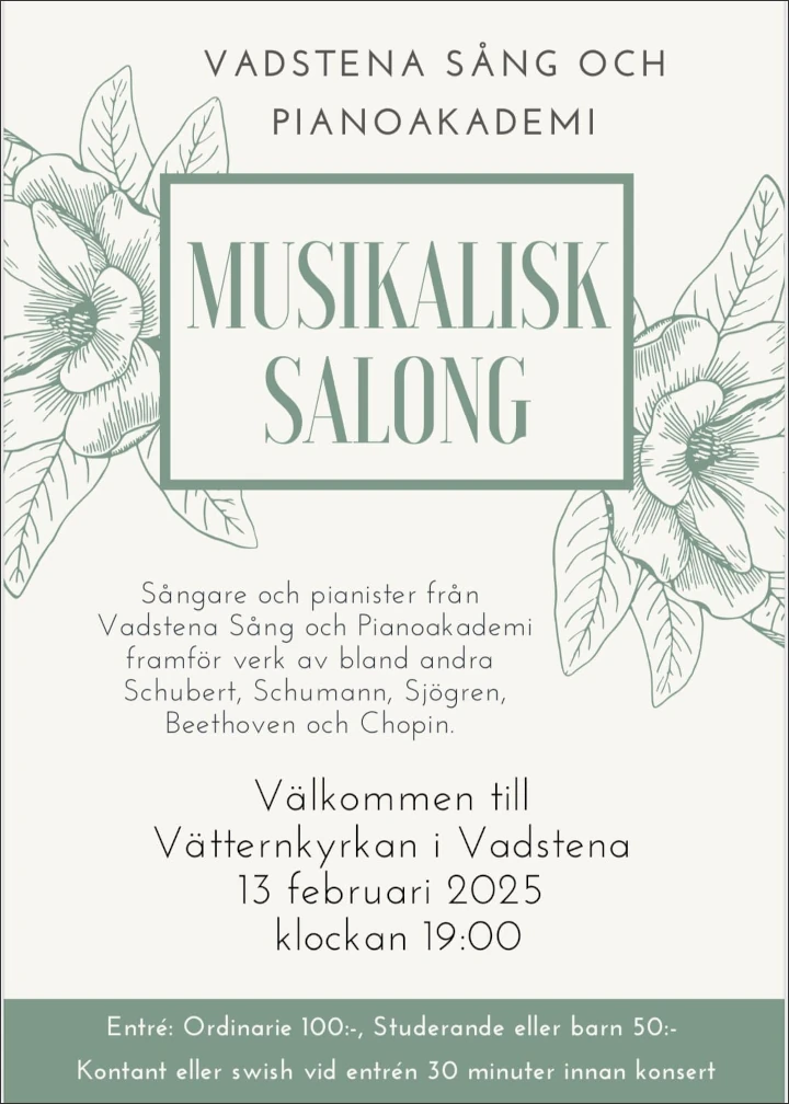 Vadstena Sång och Pianoakademi - Musikalisk Salong