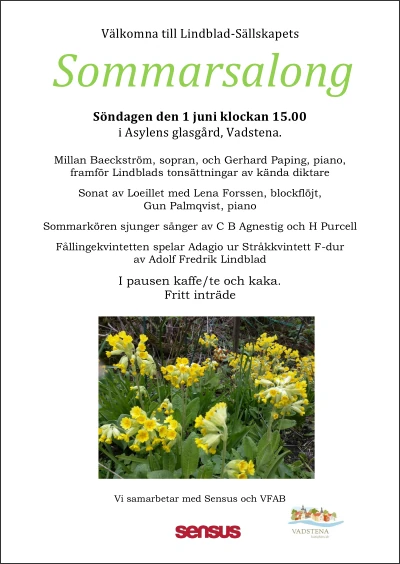 Sommarsalong i Asylens glasgård, Vadstena