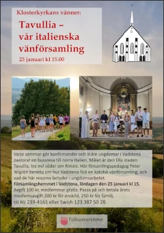 Klosterkyrkans Vänner: Tavullia – vår italienska vänförsamling