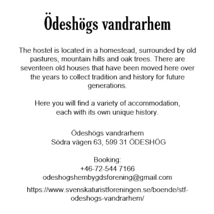 Ödeshögs Vandrarhem (Hembygdsgården)