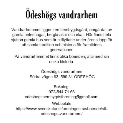 Ödeshögs Vandrarhem (Hembygdsgården)