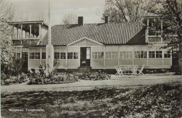 En hälsning från Borghamn: Borghamns Turisthotell, 1939