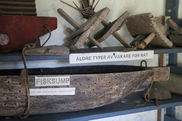 The Fishing Museum in Borghamn, fishing tools. Photo: Bernd Beckmann