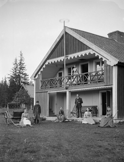 Skogsarrendetorp Svartzvall, 1889 - Foto: Carl Curman (RAÄ)